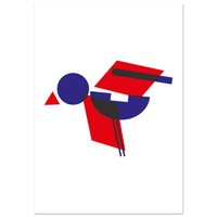 le Messager - papier poché - Affiche