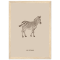 Le zèbre version marron, affiche encadrée – visuel 2, Aude de Riberolles