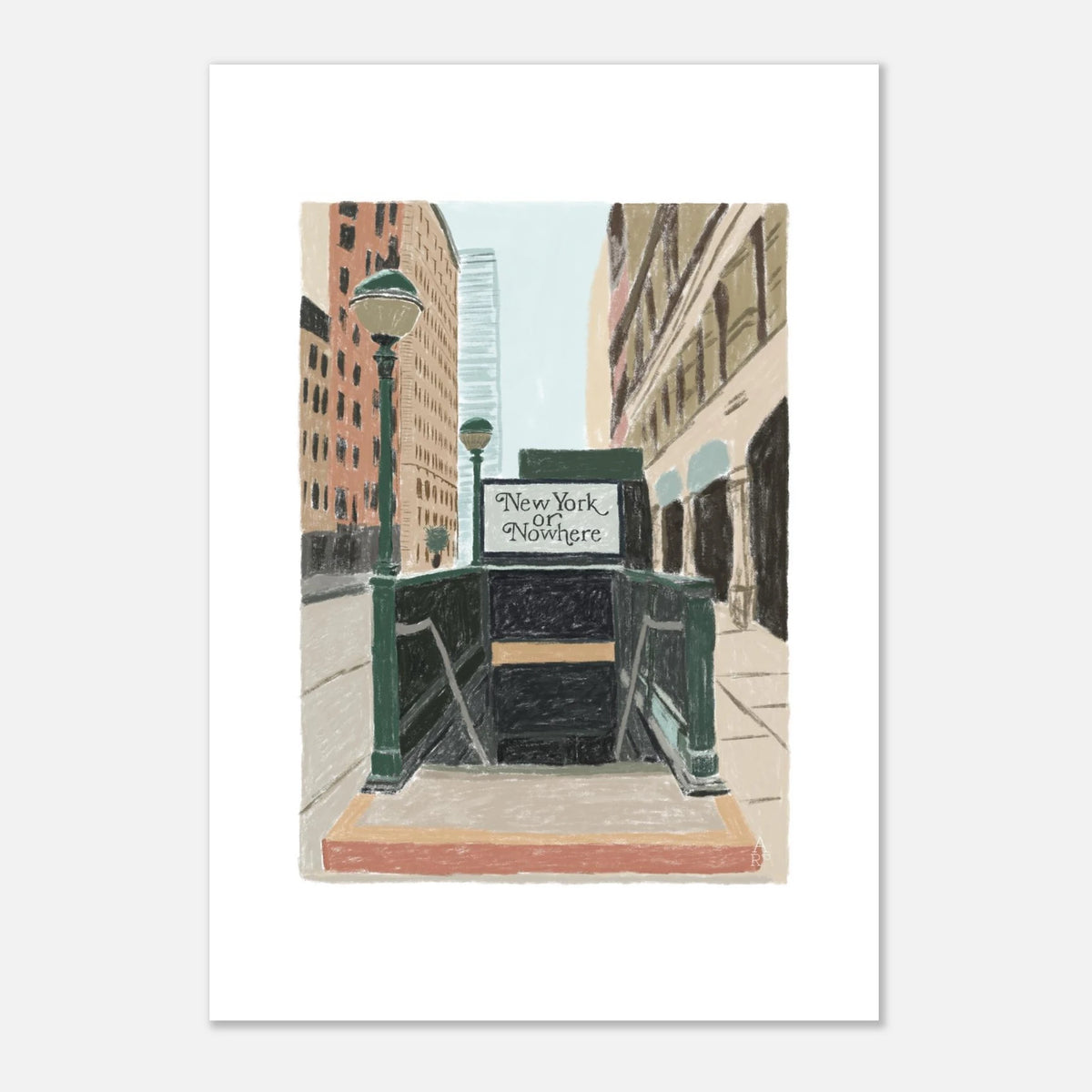 New Yorker or nowhere, affiche d'art d'Aude de Riberolles – visuel 5