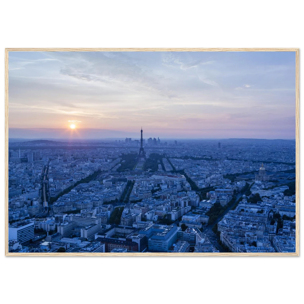 Paris, depuis la Tour Montparnasse, photographie d'art de Mohamed Khalil encadrée – visuel 2