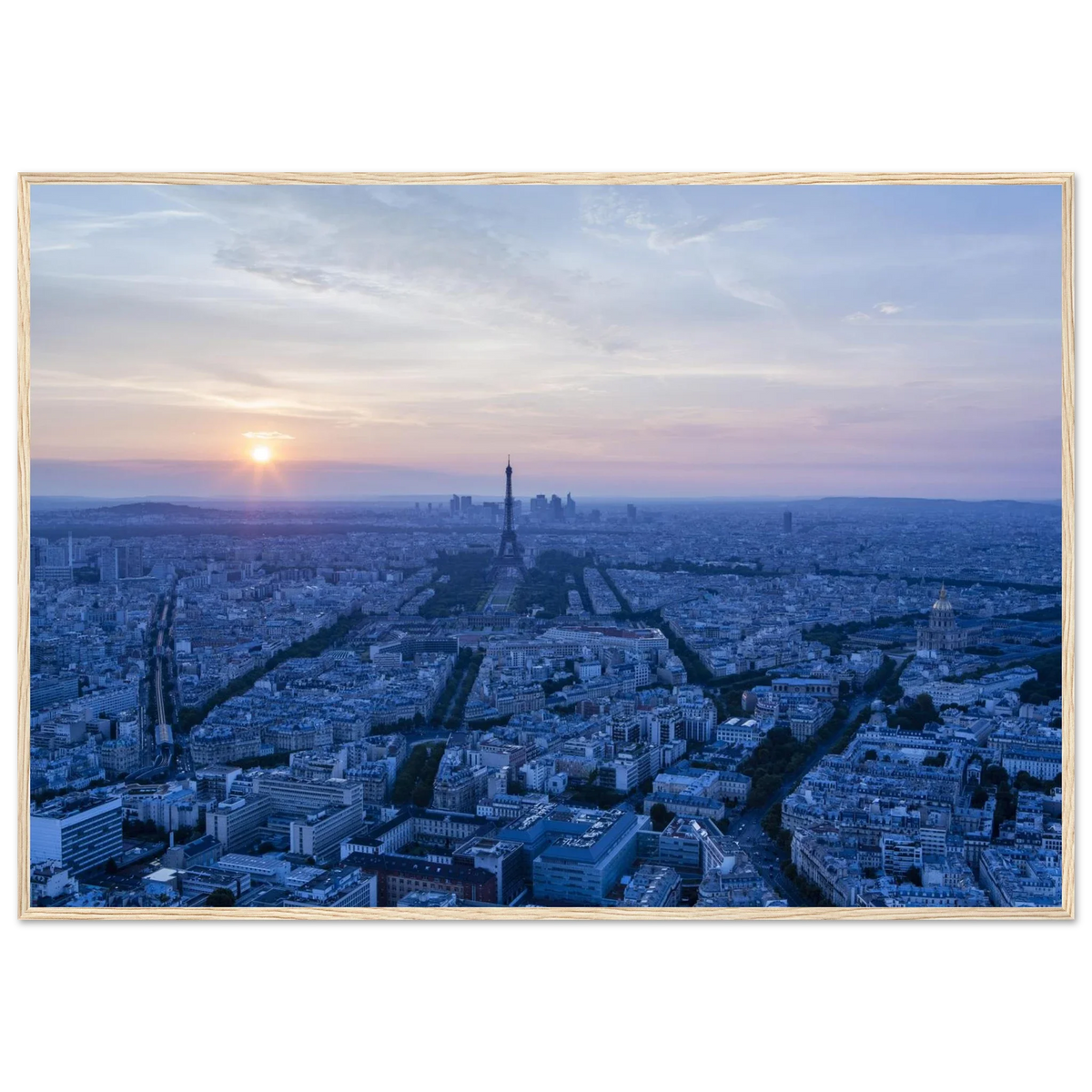 Paris, depuis la Tour Montparnasse, photographie d'art de Mohamed Khalil encadrée – visuel 2