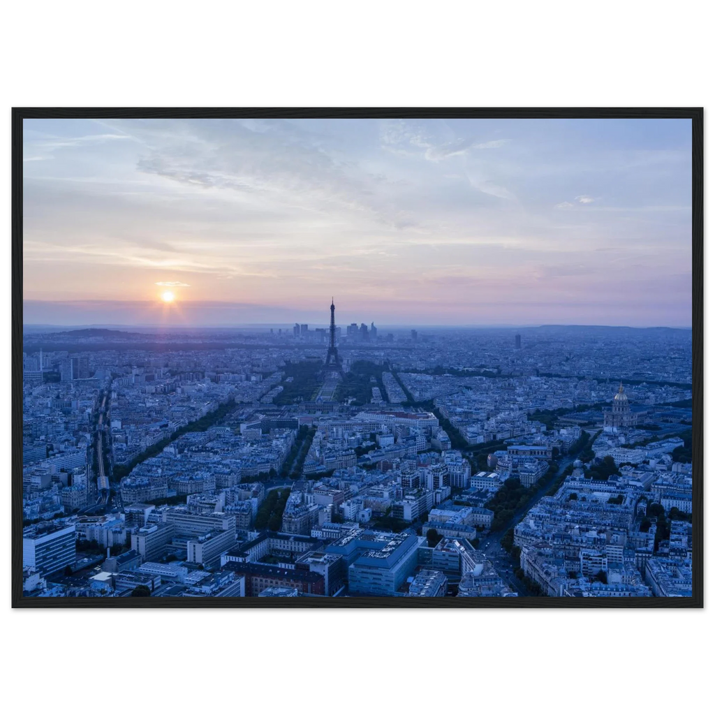 Paris, depuis la Tour Montparnasse, photographie d'art de Mohamed Khalil encadrée – visuel 3