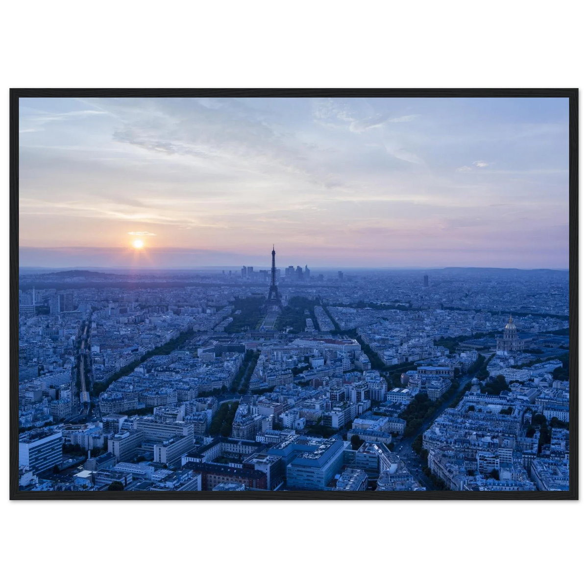 Paris, depuis la Tour Montparnasse, photographie d'art de Mohamed Khalil encadrée – visuel 3
