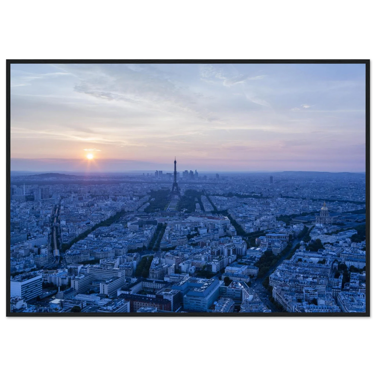 Paris, depuis la Tour Montparnasse, photographie d'art de Mohamed Khalil encadrée – visuel 6