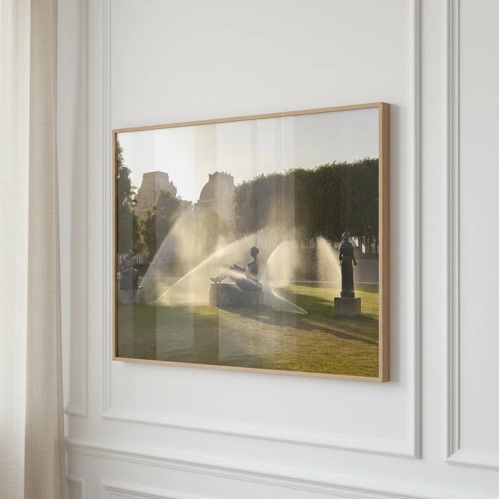 Paris, Jardin du Carrousel, photographie d'art de Mohamed Khalil encadrée – visuel 2