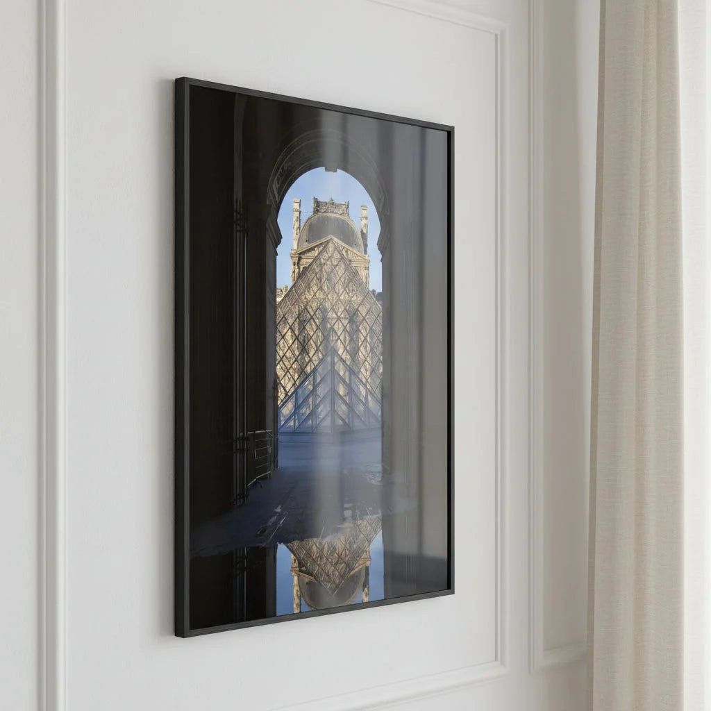 Paris, Louvre, photographie d'art de Mohamed Khalil encadrée – visuel 2
