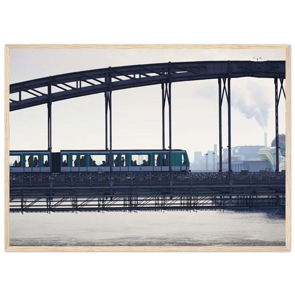 Paris, Passerelle d'Austerlitz, photographie d'art de Mohamed Khalil encadrée – visuel 5