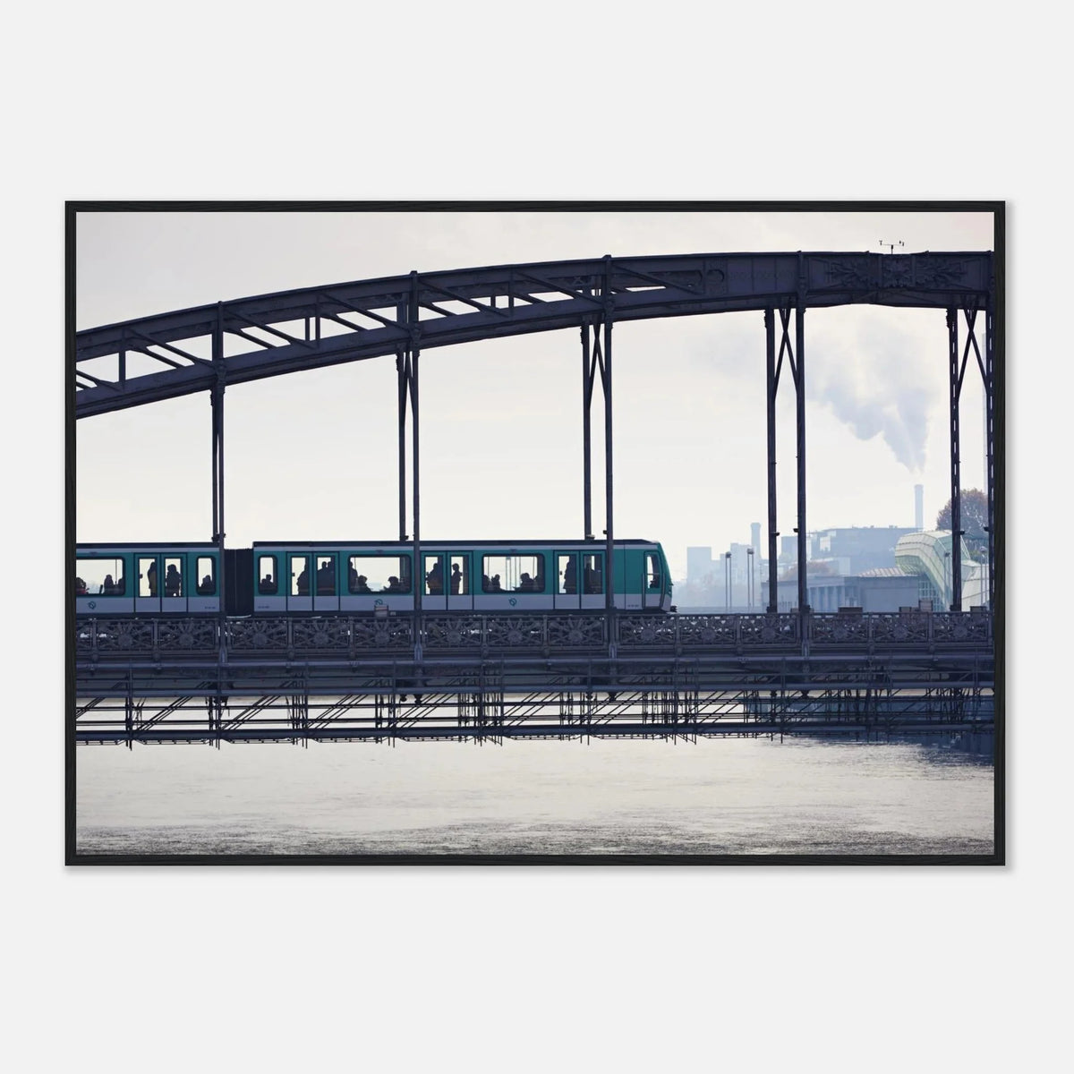 Paris, Passerelle d'Austerlitz, photographie d'art de Mohamed Khalil encadrée – visuel 7
