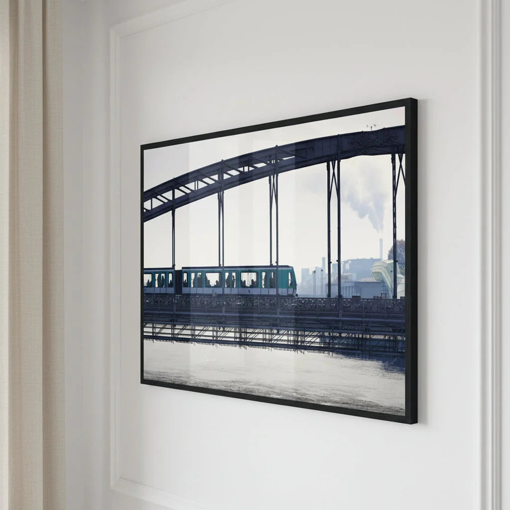 Photographie d'art Paris, Passerelle d'Austerlitz par Mohamed Khalil – tirage encadré