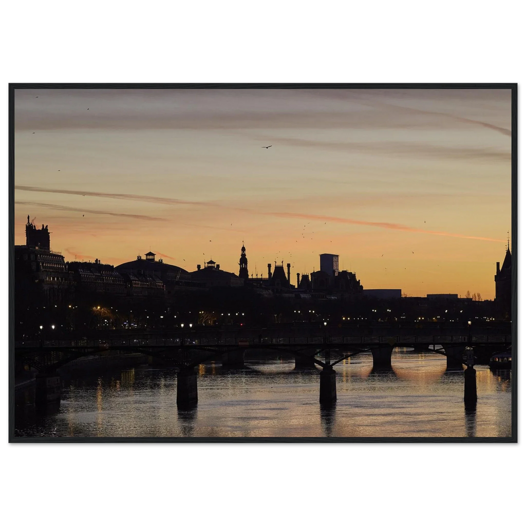 Paris, Pont des Arts, photographie d'art de Mohamed Khalil encadrée – visuel 2
