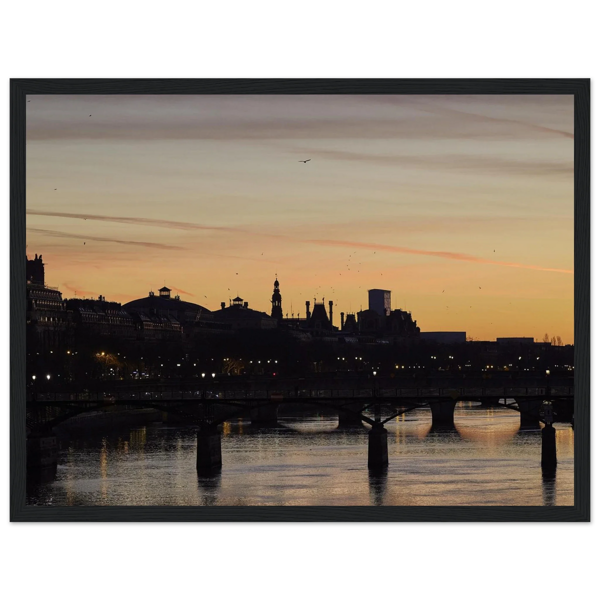 Paris, Pont des Arts, photographie d'art de Mohamed Khalil encadrée – visuel 3
