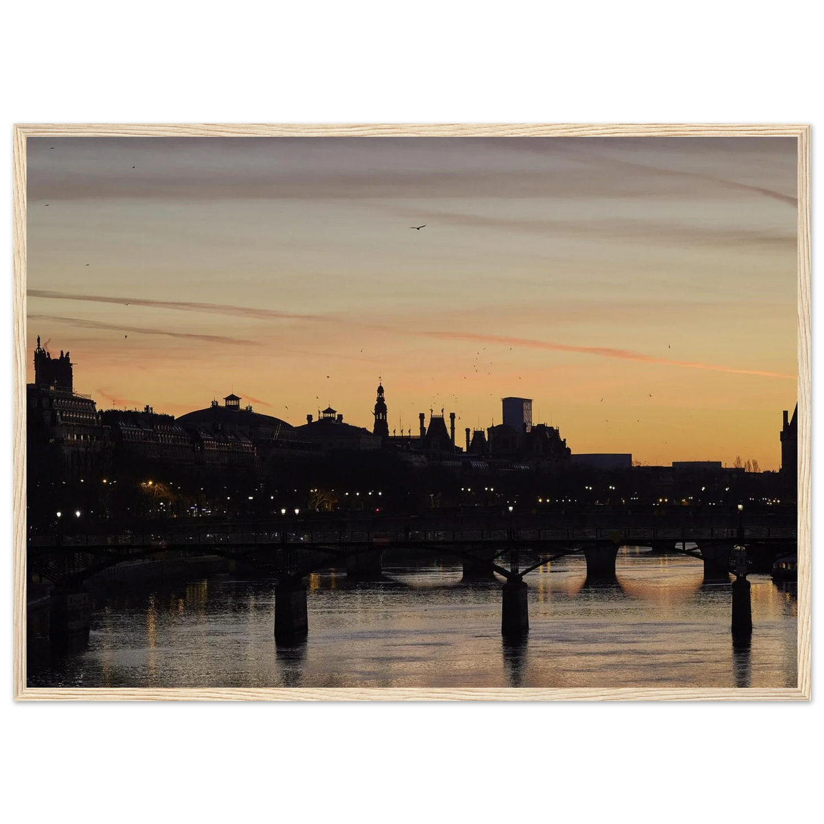 Paris, Pont des Arts, photographie d'art de Mohamed Khalil encadrée – visuel 4
