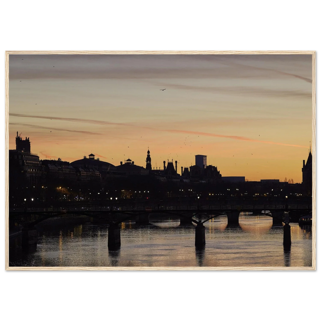 Paris, Pont des Arts, photographie d'art de Mohamed Khalil encadrée – visuel 5