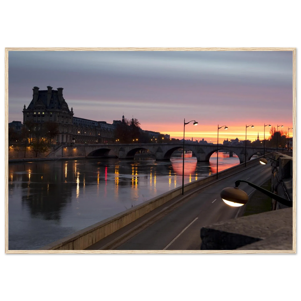 Paris, Pont Royal, photographie d'art de Mohamed Khalil encadrée – visuel 5