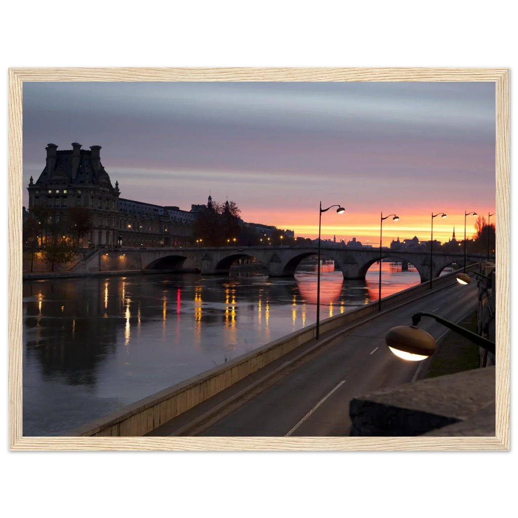 Paris, Pont Royal, photographie d'art de Mohamed Khalil encadrée – visuel 6