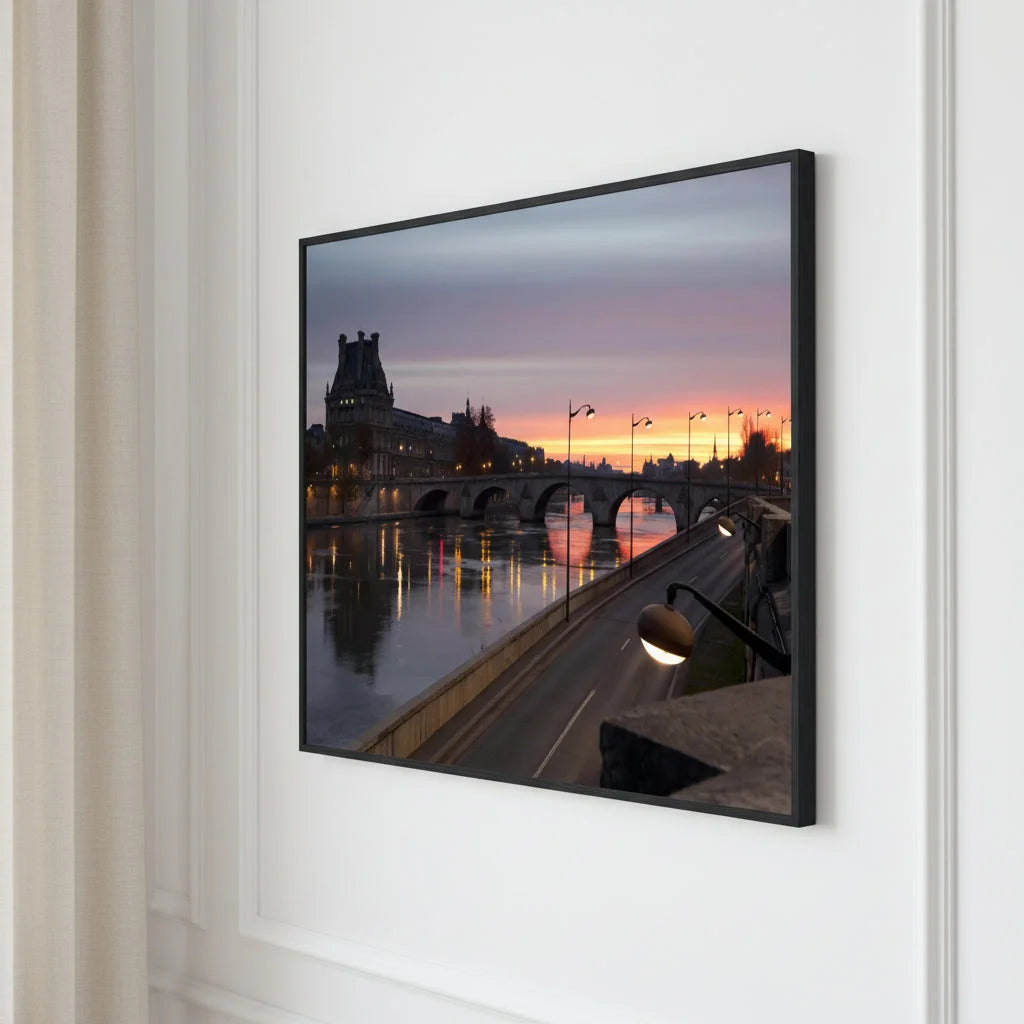 Photographie d'art Paris, Pont Royal par Mohamed Khalil – tirage encadré