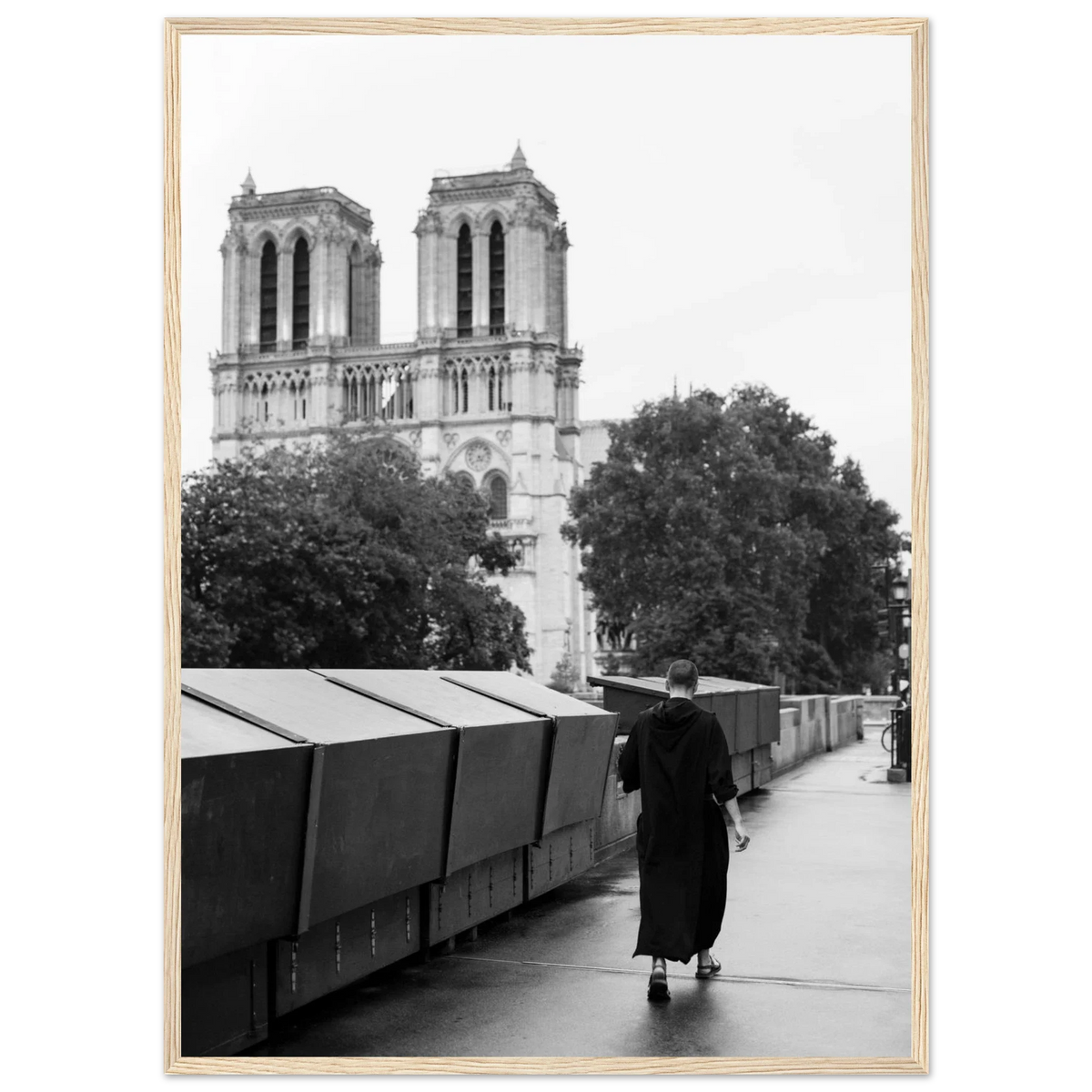 Paris, Quai Saint-Michel, photographie d'art de Mohamed Khalil encadrée – visuel 3