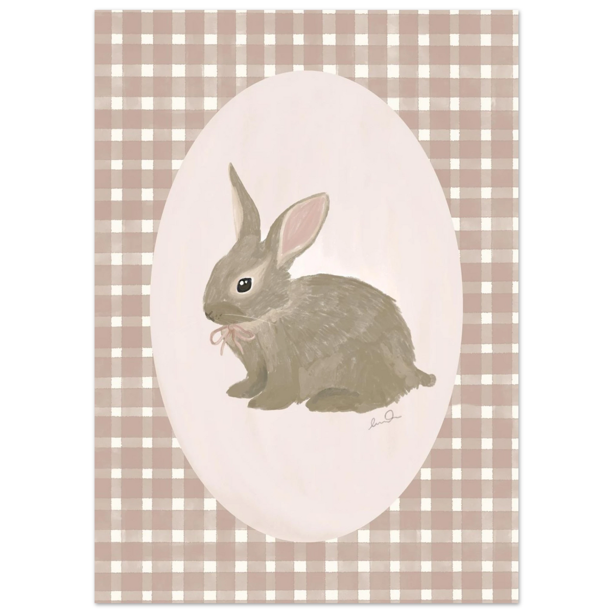 Petit lapin rose, affiche illustrée d'Émilie J. Ouellet – visuel 9
