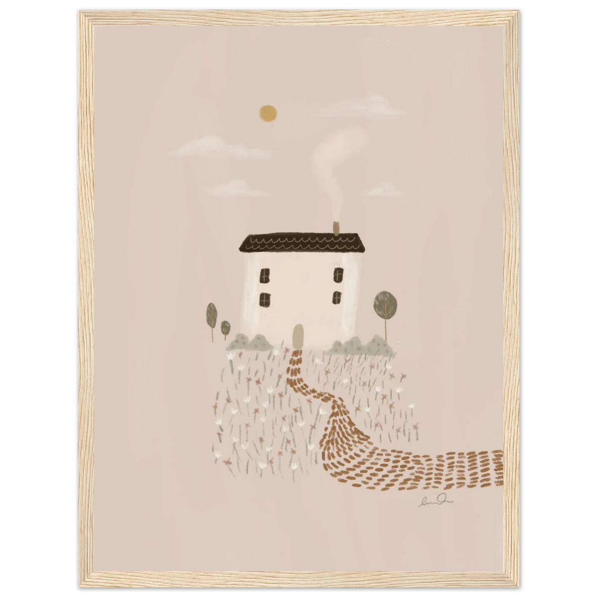Petite maison, affiche illustrée d'Émilie J. Ouellet encadrée – visuel 9