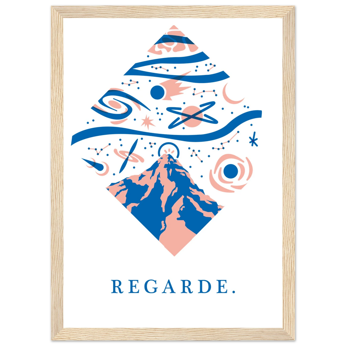 Regarde, papier poché de Julie Parmentier encadré – visuel 4