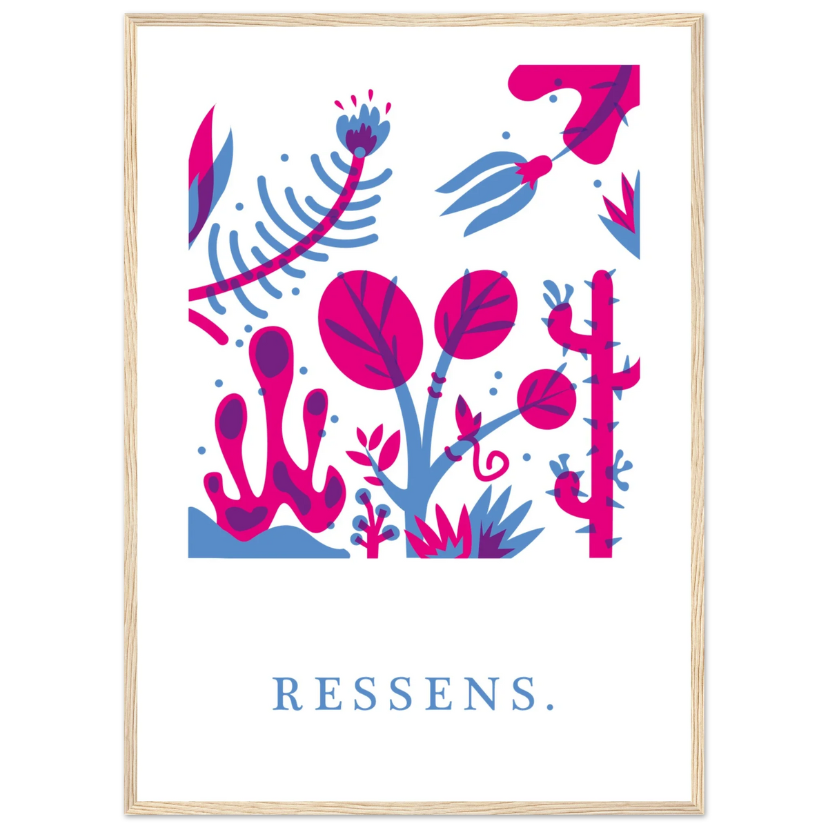 Ressens, papier poché de Julie Parmentier encadré – visuel 4