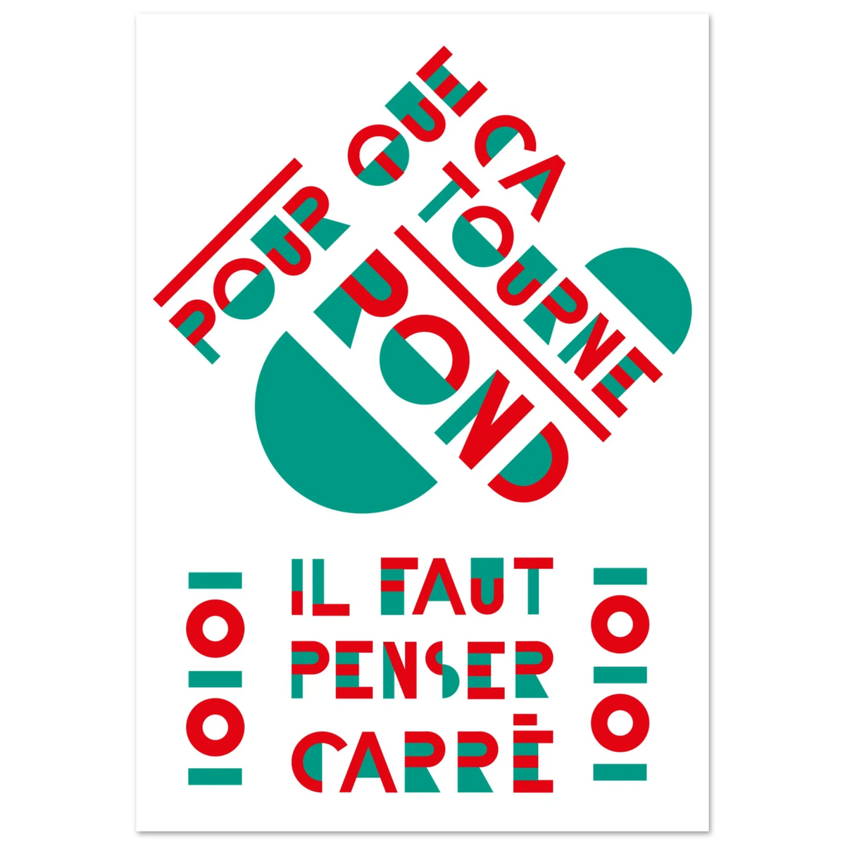 Rond / carré, papier poché de Julie Parmentier – visuel 2