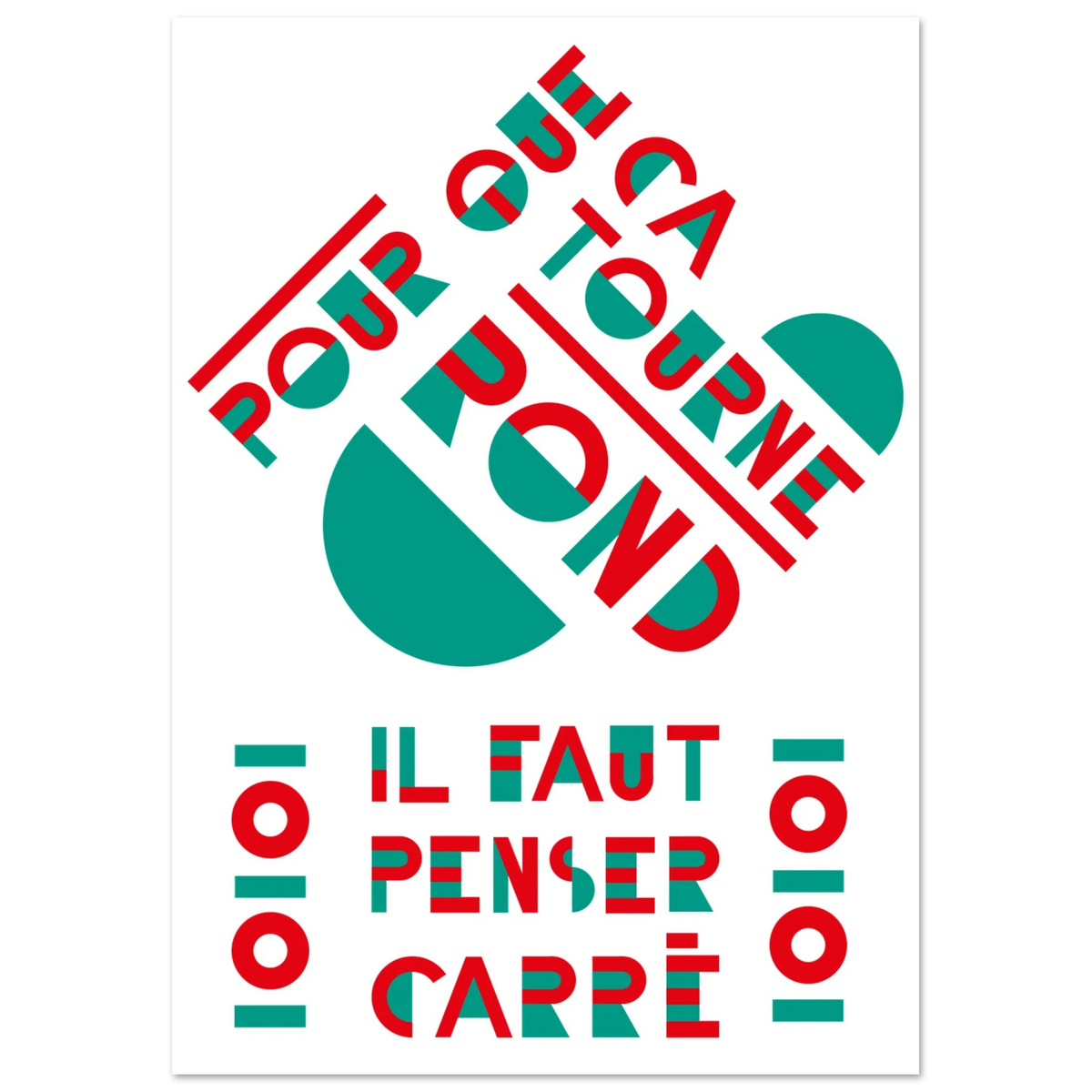 Rond / carré, papier poché de Julie Parmentier – visuel 4