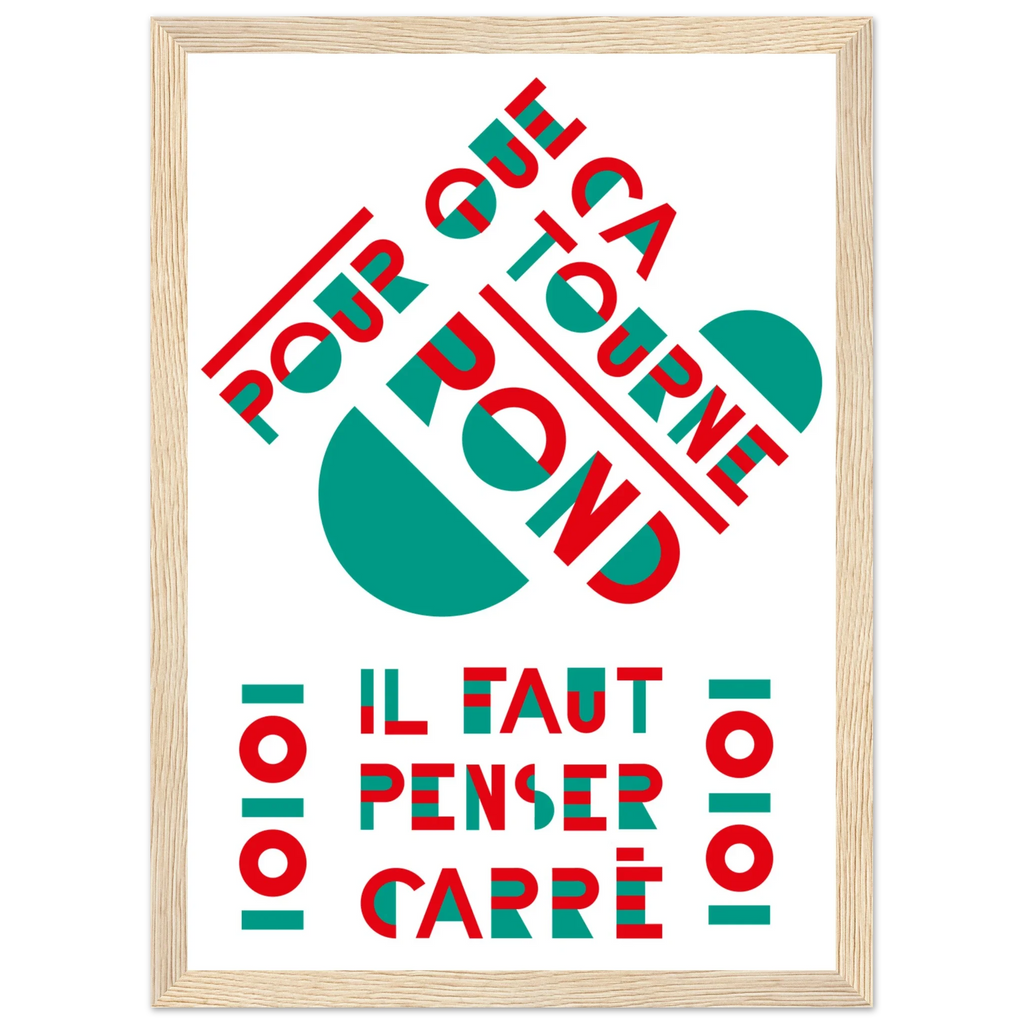 Rond /carré, papier poché de Julie Parmentier encadré – visuel 7