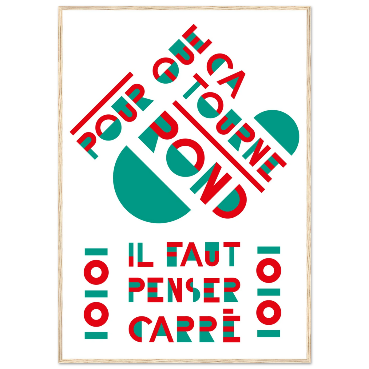 Rond /carré, papier poché de Julie Parmentier encadré – visuel 8