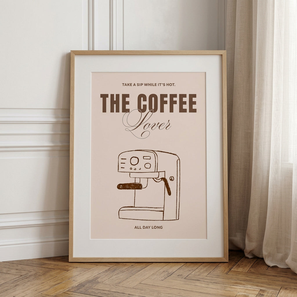 The Coffee Lover dans un intérieur, affiche – ADR Gallery