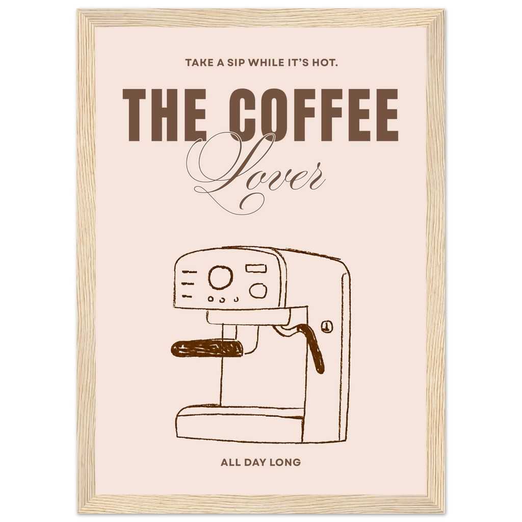 Affiche encadrée The Coffee Lover en décoration murale – ADR Gallery