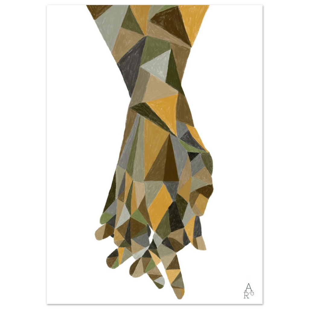 The Hands Patchwork N°2, affiche d'art géométrique – visuel 4, Aude de Riberolles