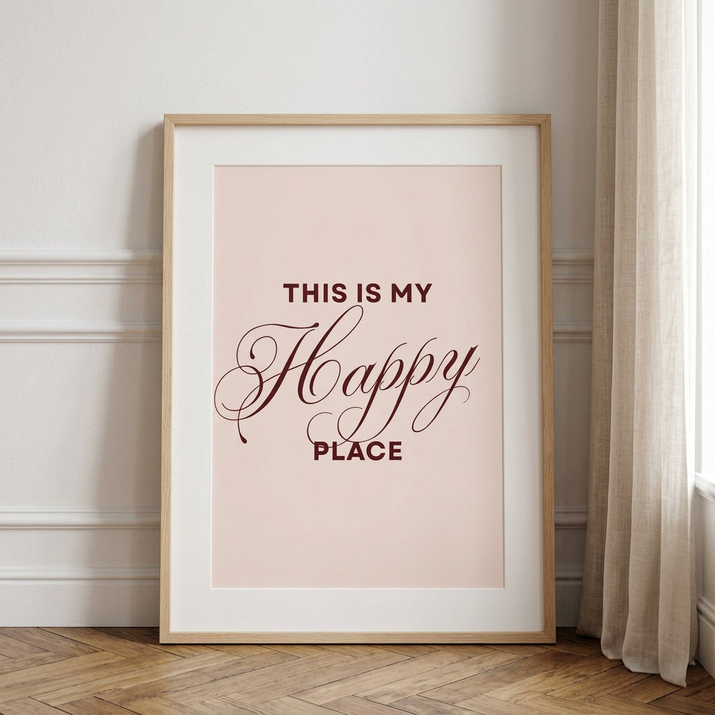 Affiche This Is My Happy Place en décoration murale – ADR Gallery