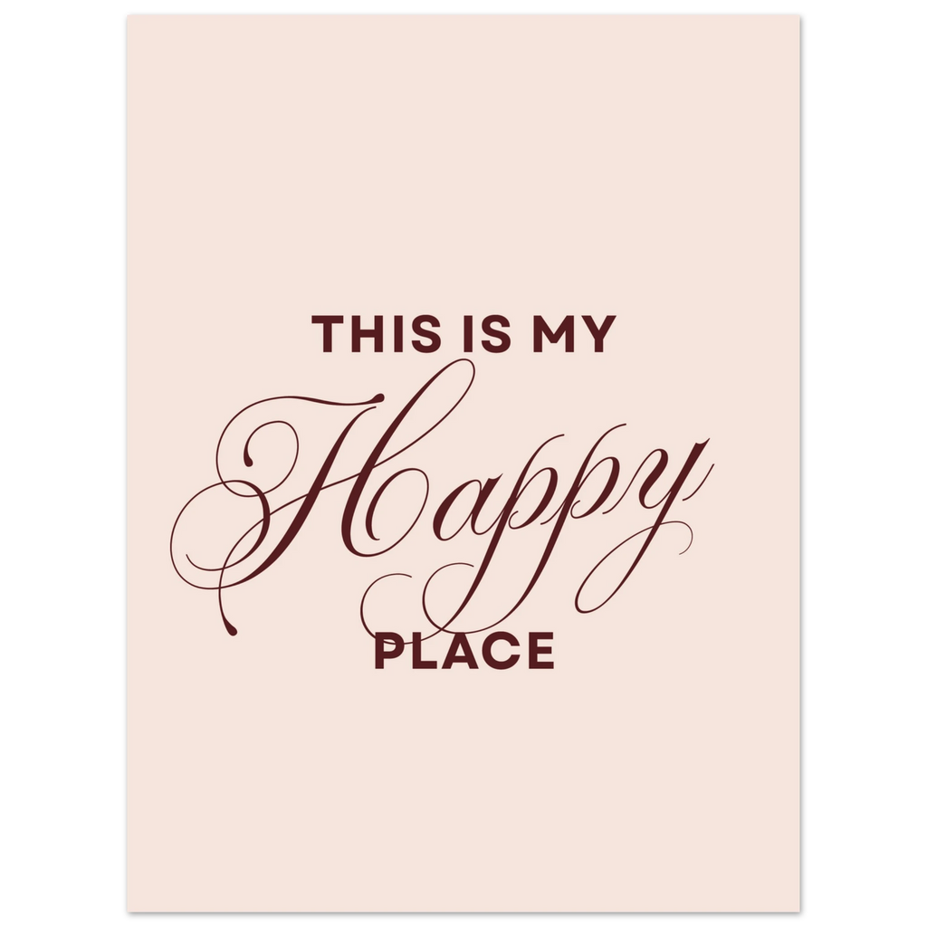This Is My Happy Place dans un intérieur, affiche – ADR Gallery