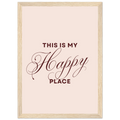 This Is My Happy Place dans un intérieur, affiche encadrée – ADR Gallery
