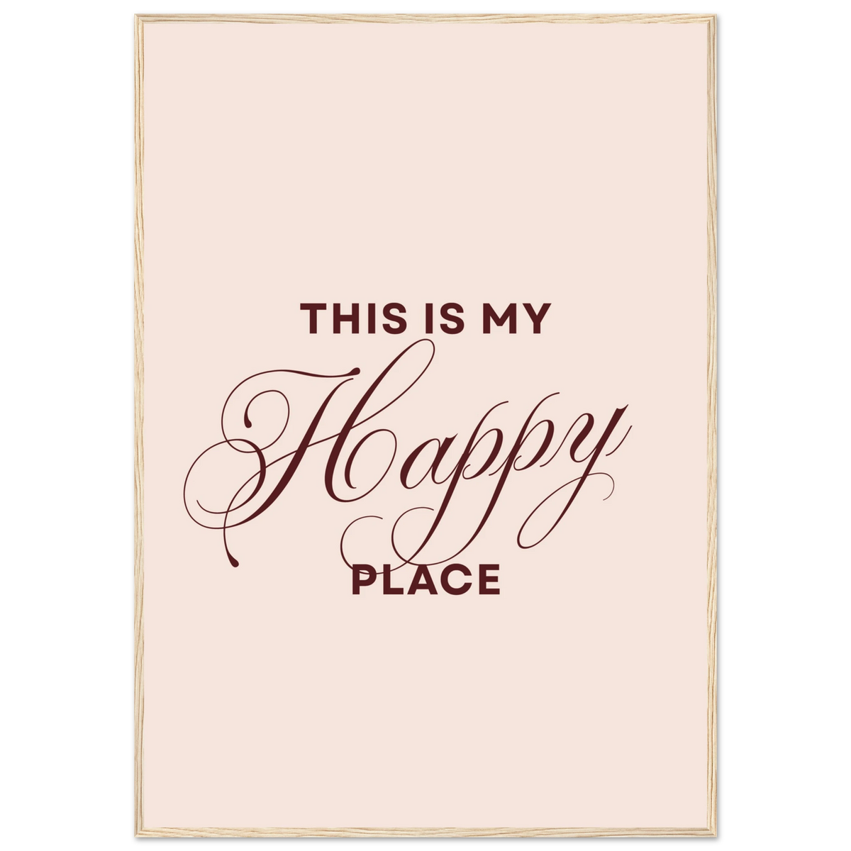 This Is My Happy Place, affiche d’art encadrée – ADR Gallery