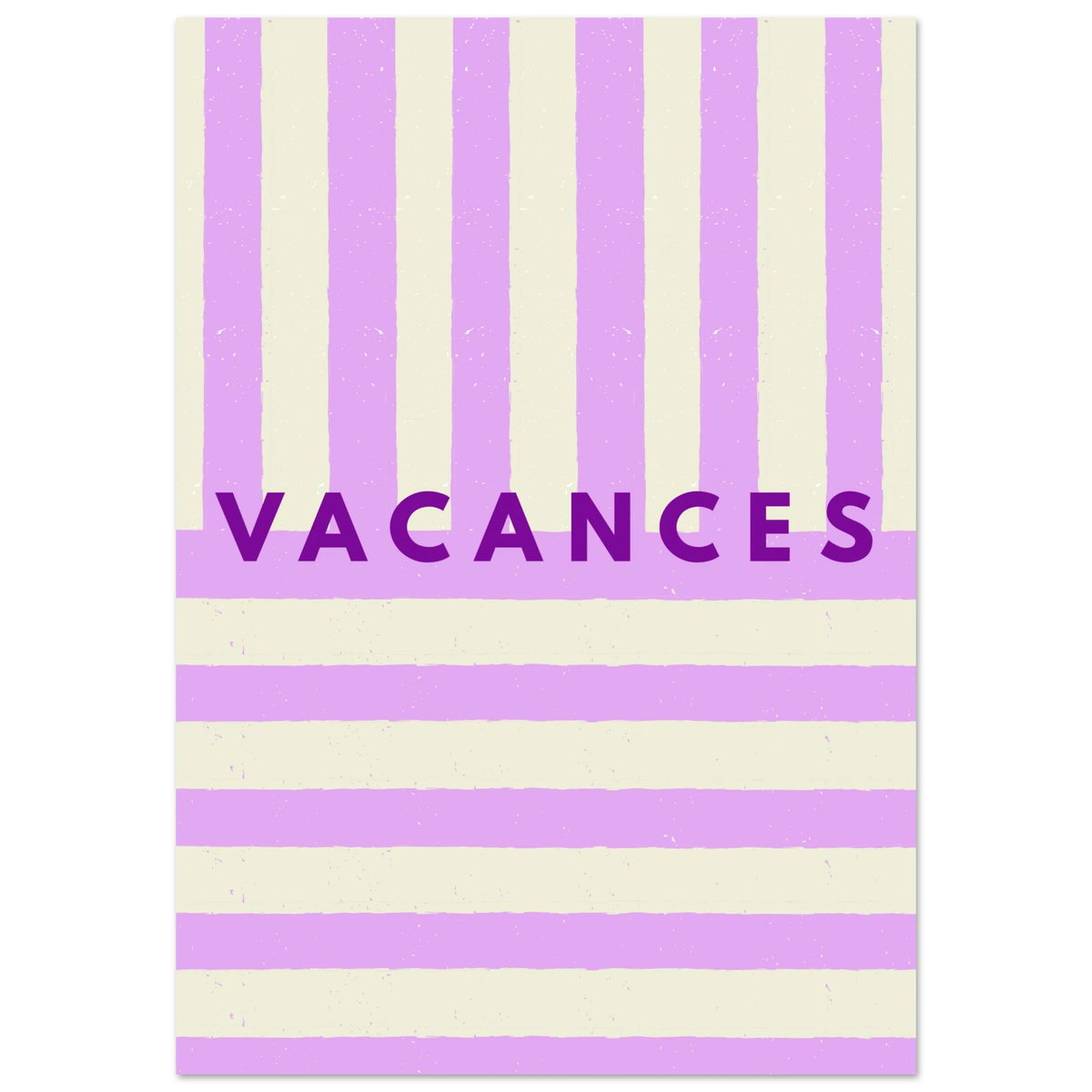 Affiche typographique « VACANCES », ADR Gallery – visuel 2