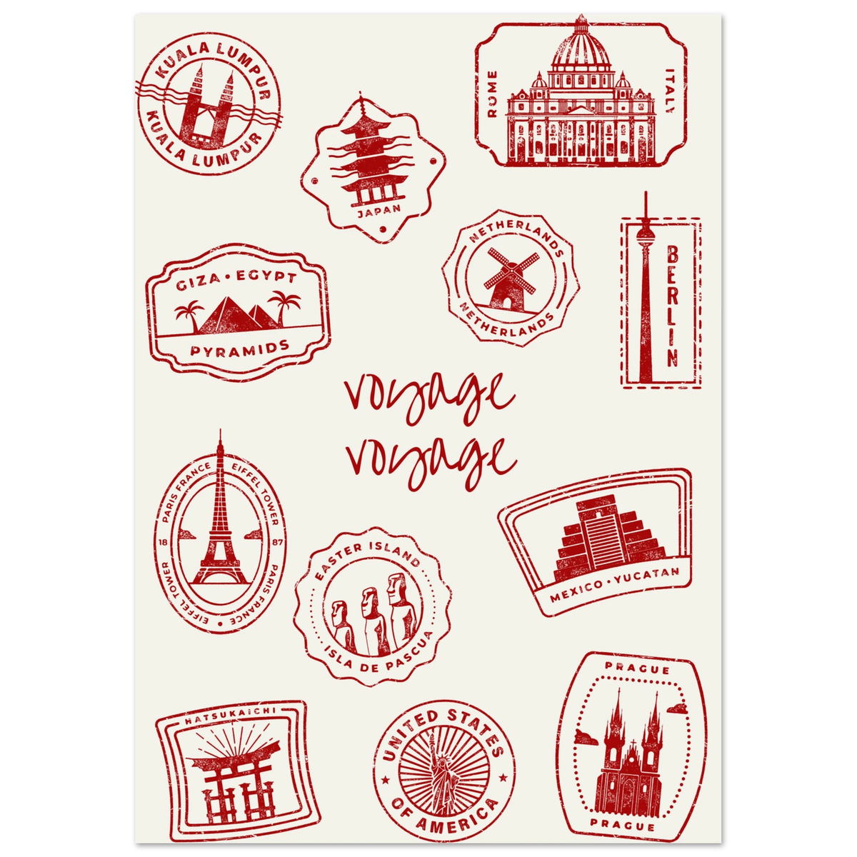 Affiche typographique « Voyage, voyage », ADR Gallery – visuel 4